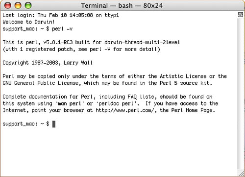 Installing Perl